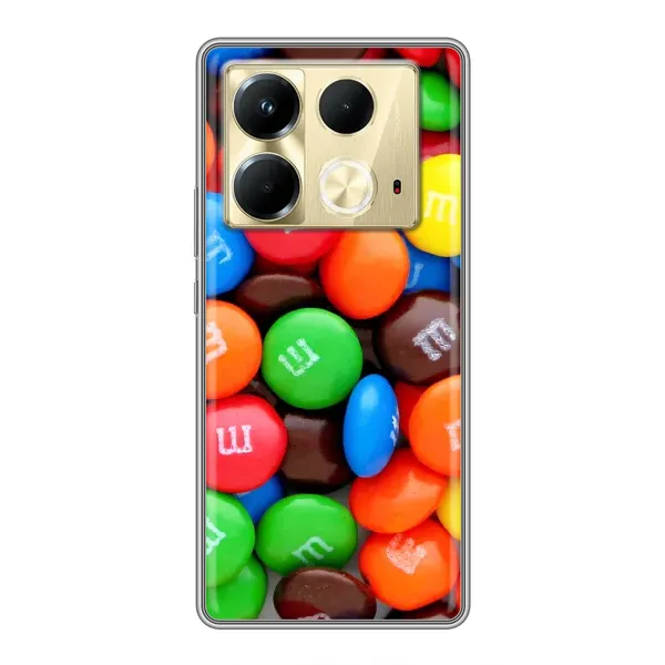 Чехол с рисунком «Разноцветные M&M'S» для Infinix Note 40 Чехол с рисунком «Разноцветные M&M'S» для Infinix Note 40