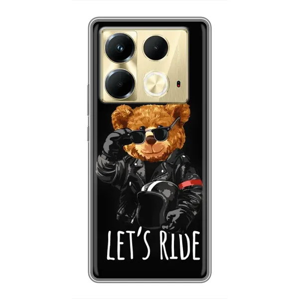 Чехол с рисунком «Модный Мишка» для Infinix Note 40 Чехол с рисунком «Модный Мишка» для Infinix Note 40