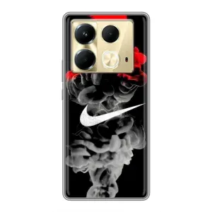 Силіконовый Чохол на Infinix Note 40 з картинкою НАЙК (Nike дим)