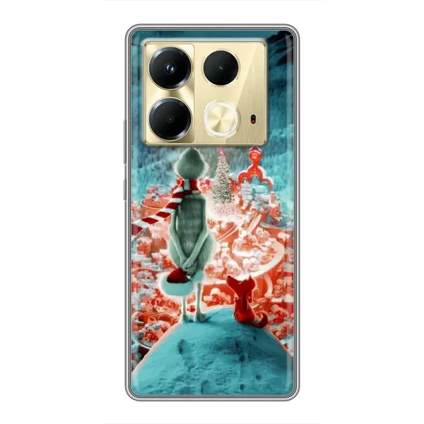 Чехол с рисунком «Новогодний Гринч» для Infinix Note 40 Чехол с рисунком «Новогодний Гринч» для Infinix Note 40