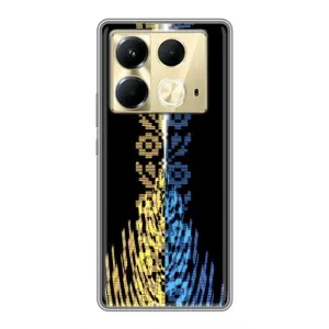 Силиконовый Чехол на Infinix Note 40 (Патриотическая вышиванка)