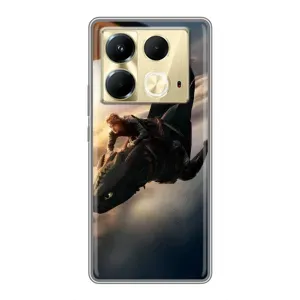 Чехол дракон Беззубик для Infinix Note 40 (Полет Беззубика)