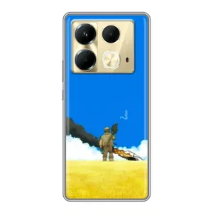 Чехлы на военную тематику для Infinix Note 40 (Попадание)