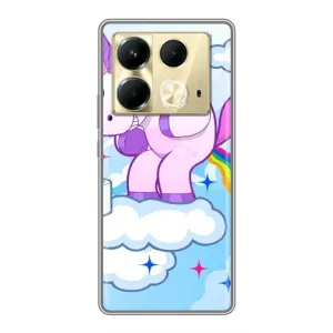 Чохол Unicorn на Infinix Note 40 (Веселка Єдиноріга)