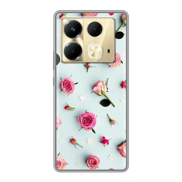 Чехол с рисунком «Разные цветы» для Infinix Note 40 Чехол с рисунком «Разные цветы» для Infinix Note 40