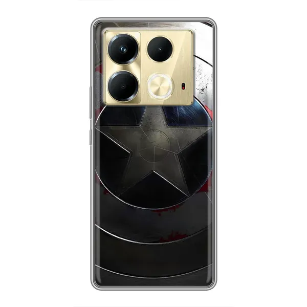 Чехол с рисунком «Ретро Щит Капитана» для Infinix Note 40 Чехол с рисунком «Ретро Щит Капитана» для Infinix Note 40