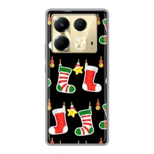 Силіконовий бампер на різдво для Infinix Note 40 (Різдвяні подарунки)