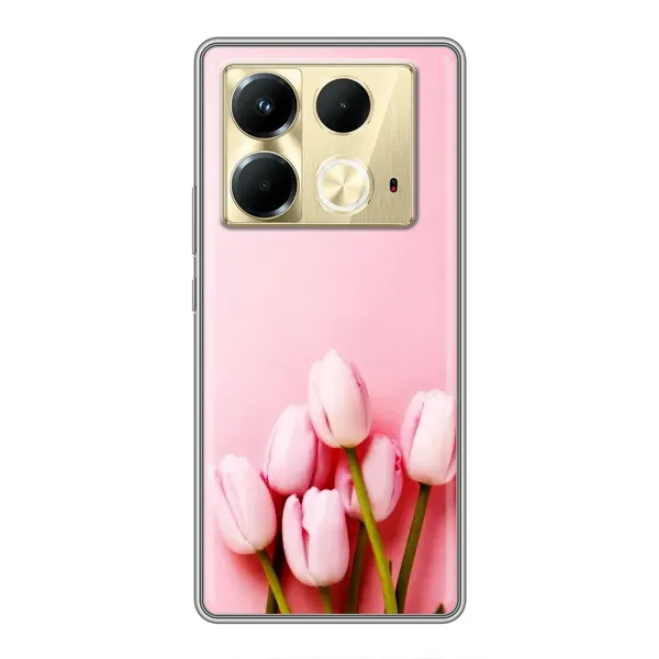 Чехол с рисунком «Розовые тюльпаны» для Infinix Note 40 Чехол с рисунком «Розовые тюльпаны» для Infinix Note 40