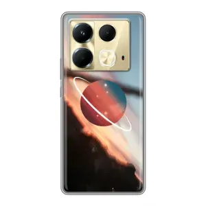 Чехол (ТПУ) с планетами на Infinix Note 40 (Сатурн)