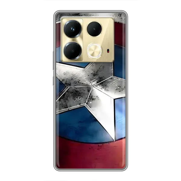 Чехол с рисунком «Щит Капитана Америки» для Infinix Note 40 Чехол с рисунком «Щит Капитана Америки» для Infinix Note 40