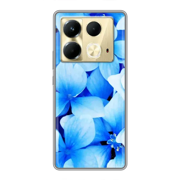 Чехол с рисунком «Синие цветы» для Infinix Note 40 Чехол с рисунком «Синие цветы» для Infinix Note 40