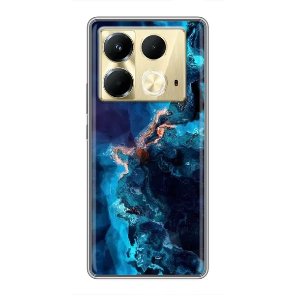 Чехол с рисунком «Синий мрамор» для Infinix Note 40 Чехол с рисунком «Синий мрамор» для Infinix Note 40