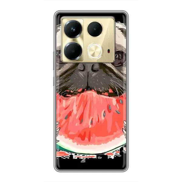 Чехол с рисунком «Смешной Мопс» для Infinix Note 40 Чехол с рисунком «Смешной Мопс» для Infinix Note 40