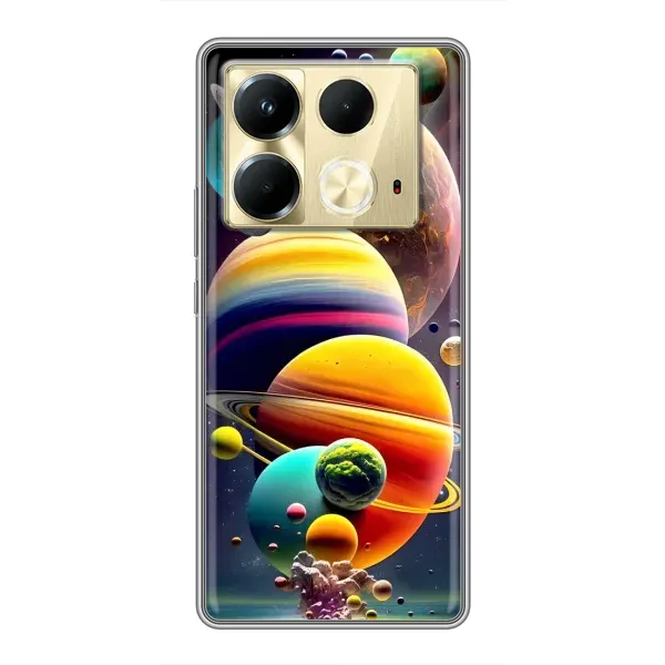 Чехол с рисунком «Солнечна система» для Infinix Note 40 Чехол с рисунком «Солнечна система» для Infinix Note 40