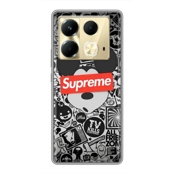 Чехол с рисунком «Supreme Маус» для Infinix Note 40 Чехол с рисунком «Supreme Маус» для Infinix Note 40