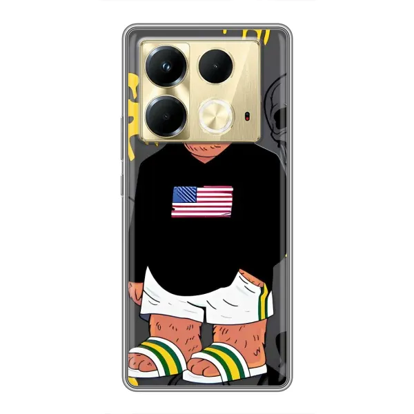 Чехол с рисунком «Teddy USA» для Infinix Note 40 Чехол с рисунком «Teddy USA» для Infinix Note 40