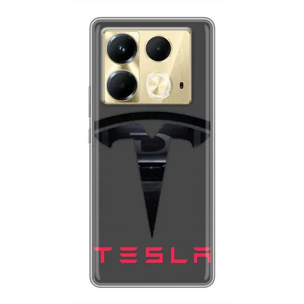 Чехол с рисунком «Logo TESLA» для Infinix Note 40 Чехол с рисунком «Logo TESLA» для Infinix Note 40