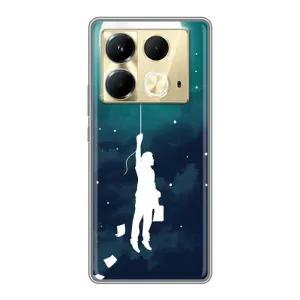 Чехол (ТПУ) с планетами на Infinix Note 40 (To The moon)