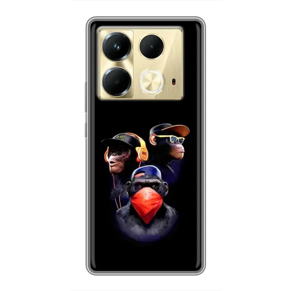 Чехол с рисунком «Три обезьяны» для Infinix Note 40 Чехол с рисунком «Три обезьяны» для Infinix Note 40