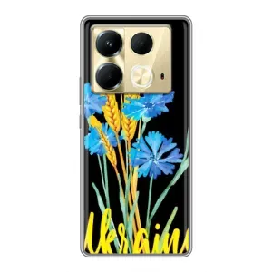 Чехол на Infinix Note 40 Украинский дизайн (Ukraine в цветочках)