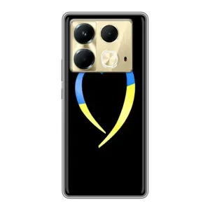 Силиконовый Чехол на Infinix Note 40 (Я-Украина) (Украинское сердце)