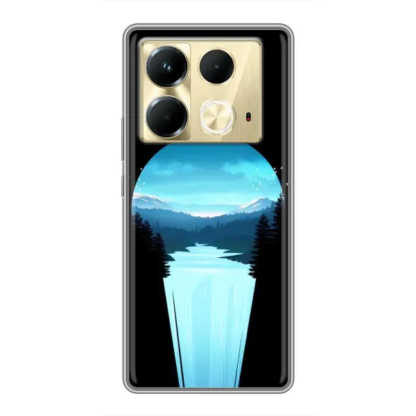 Чехол с рисунком «Синий Водопад» для Infinix Note 40 Чехол с рисунком «Синий Водопад» для Infinix Note 40
