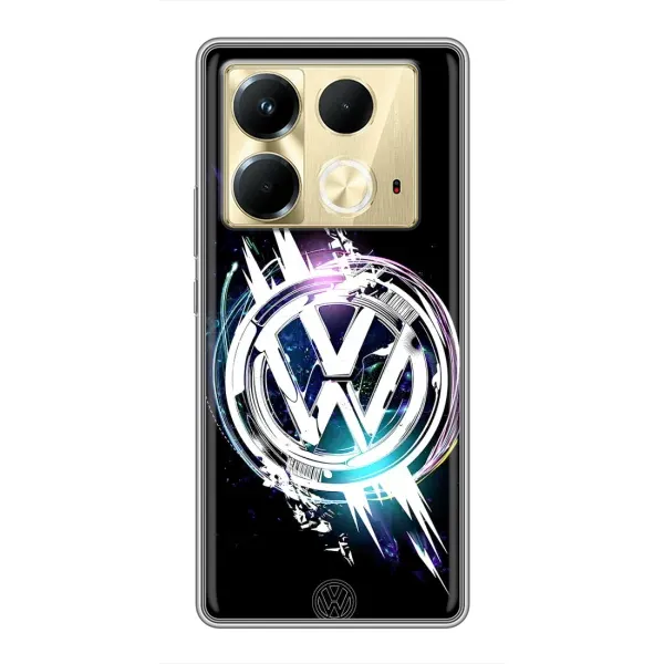 Чехол с рисунком «Volkswagen на черном» для Infinix Note 40 Чехол с рисунком «Volkswagen на черном» для Infinix Note 40