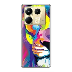 Чехол с картинкой на Infinix Note 40 (Яркий Лев)