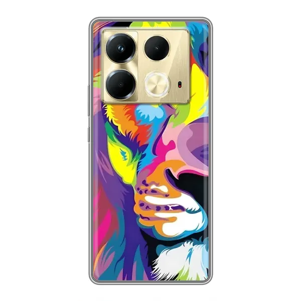 Чехол с рисунком «Яркий Лев» для Infinix Note 40 Чехол с рисунком «Яркий Лев» для Infinix Note 40