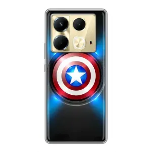 Чохол с Щітом Капітана Америки на Infinix Note 40 (Яскраий Щит Капітана)