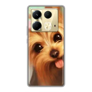 Чехол (ТПУ) Милые собачки для Infinix Note 40 (Йоршенский терьер)
