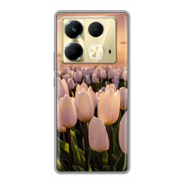 Чехол с рисунком «Закат с цветами» для Infinix Note 40 Чехол с рисунком «Закат с цветами» для Infinix Note 40