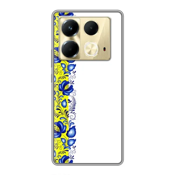 Чехол с рисунком «Желто-синяя вышиванка» для Infinix Note 40 Чехол с рисунком «Желто-синяя вышиванка» для Infinix Note 40