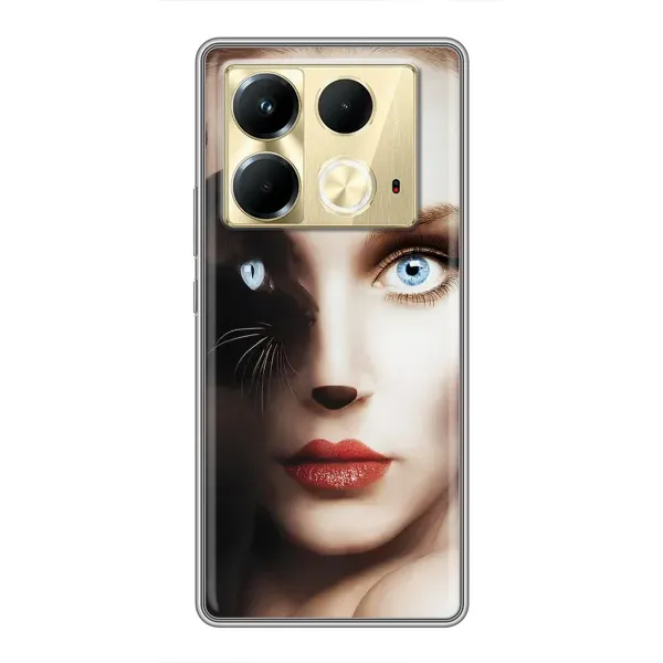 Чехол с рисунком «Женщина кошка» для Infinix Note 40 Чехол с рисунком «Женщина кошка» для Infinix Note 40