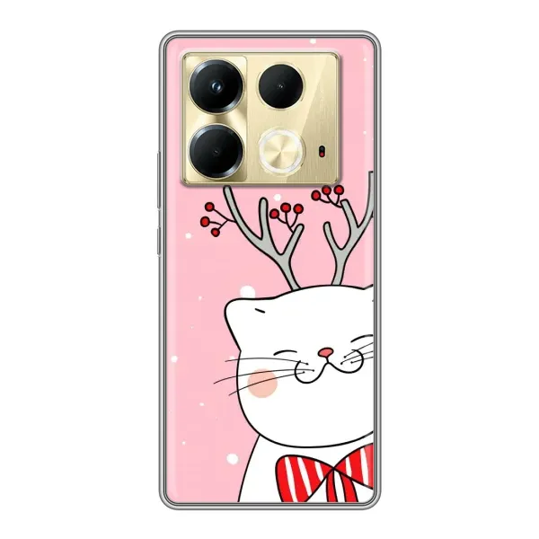Чехол с рисунком «Зимний кот» для Infinix Note 40 Чехол с рисунком «Зимний кот» для Infinix Note 40