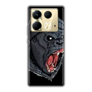 Чехлы с Горилой на Инфиникс Нот 40 (Злая Обезьяна)