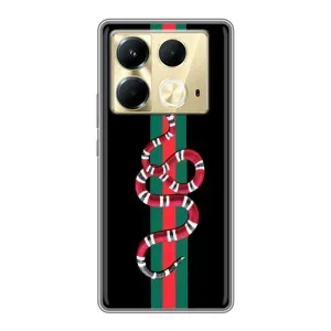Чохли бренд ГУЧЧІ для Infinix Note 40 (Змій Гуччі)