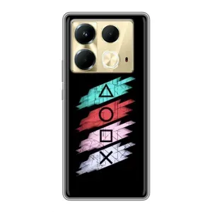 Чехол КИБЕРСПОРТ для Infinix Note 40 (Значки Sony)