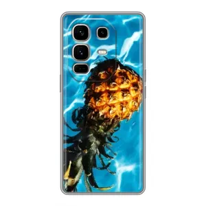 Чехол с изображением вкусной еды для Infinix Note 50 Pro Plus (Ананас)