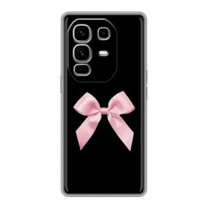 Чехол с рисунком «Бант на черном» для Infinix Note 50 Pro Plus