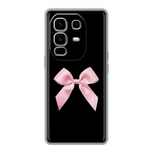 Чехол с рисунком «Бант на черном» для Infinix Note 50 Pro Plus