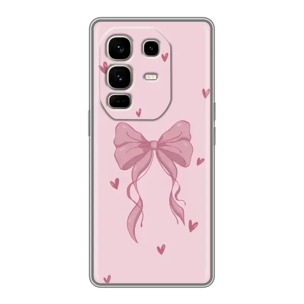 Чехол с рисунком «Бант на розовом» для Infinix Note 50 Pro Plus
