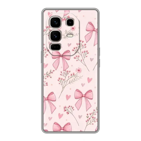 Чехол с рисунком «Банты с цветами» для Infinix Note 50 Pro Plus