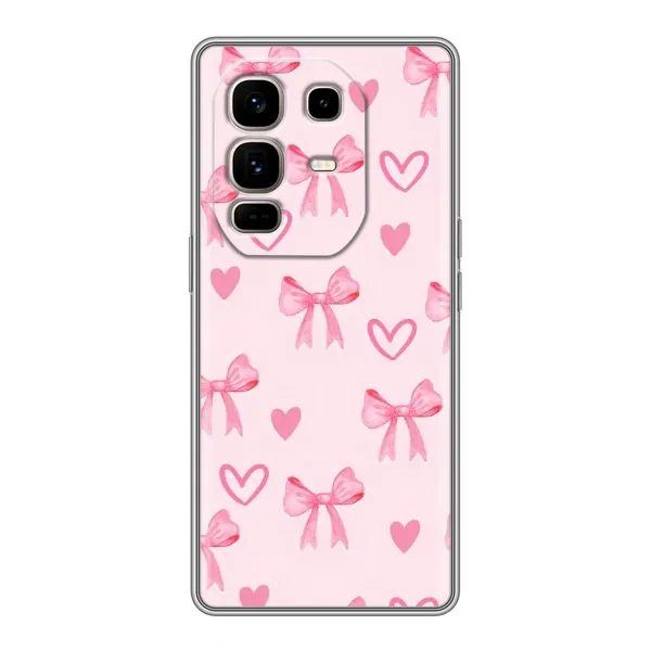 Чехол с рисунком «Бантики и сердечки» для Infinix Note 50 Pro Plus