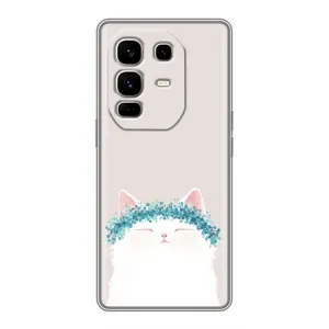 Чехол на тематику: Коты для Infinix Note 50 Pro Plus (Белый котик)