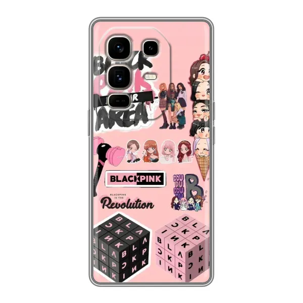 Чехол с рисунком «BLACK PINK коллаж» для Infinix Note 50 Pro Plus Чехол с рисунком «BLACK PINK коллаж» для Infinix Note 50 Pro Plus