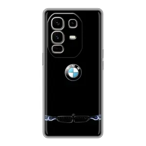 Силіконовий бампер з картинкою машини на Infinix Note 50 Pro Plus (Чорний BMW)