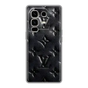 Текстурний Чохол Louis Vuitton для Ноут 50 Про Плюс (Чорний ЛВ)