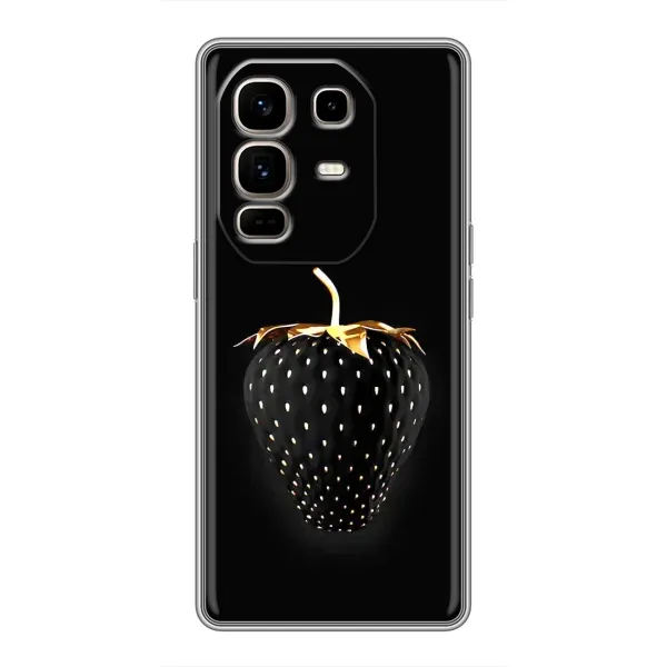 Чехол с рисунком «Чёрная клубника» для Infinix Note 50 Pro Plus Чехол с рисунком «Чёрная клубника» для Infinix Note 50 Pro Plus