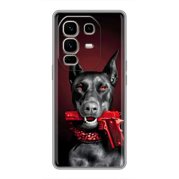 Чехол с рисунком «Доберман злой» для Infinix Note 50 Pro Plus Чехол с рисунком «Доберман злой» для Infinix Note 50 Pro Plus